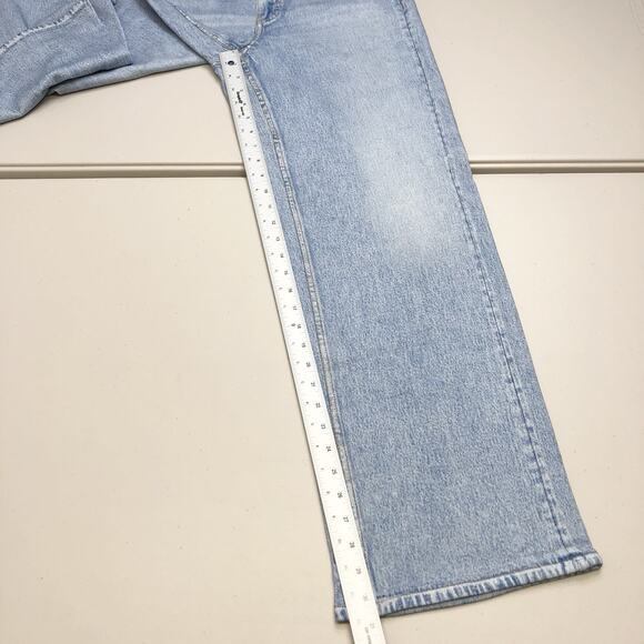 Rag & Bone Womens Jeggings Pants Blue Size M Miramar Terry Pull Wide Leg Cotton - Picture 4 of 9